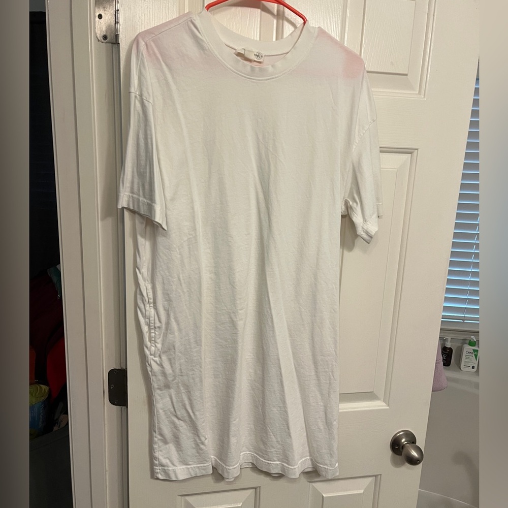 Treasure & Bond White Tee Shirt Dress